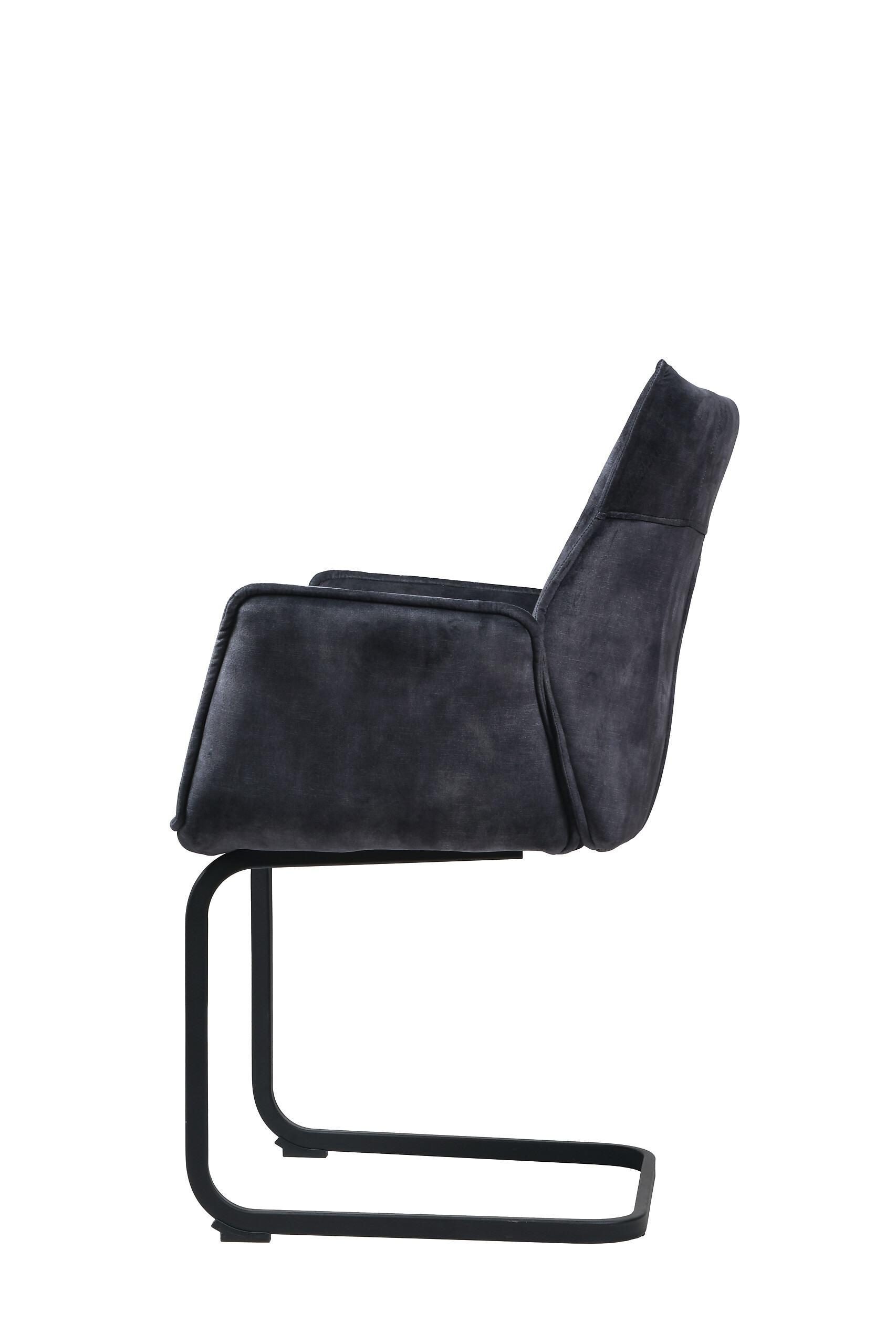 Schwingstuhl Sydney dunkelgrau Samtoptik B/H/T: ca. 61x95x60 cm