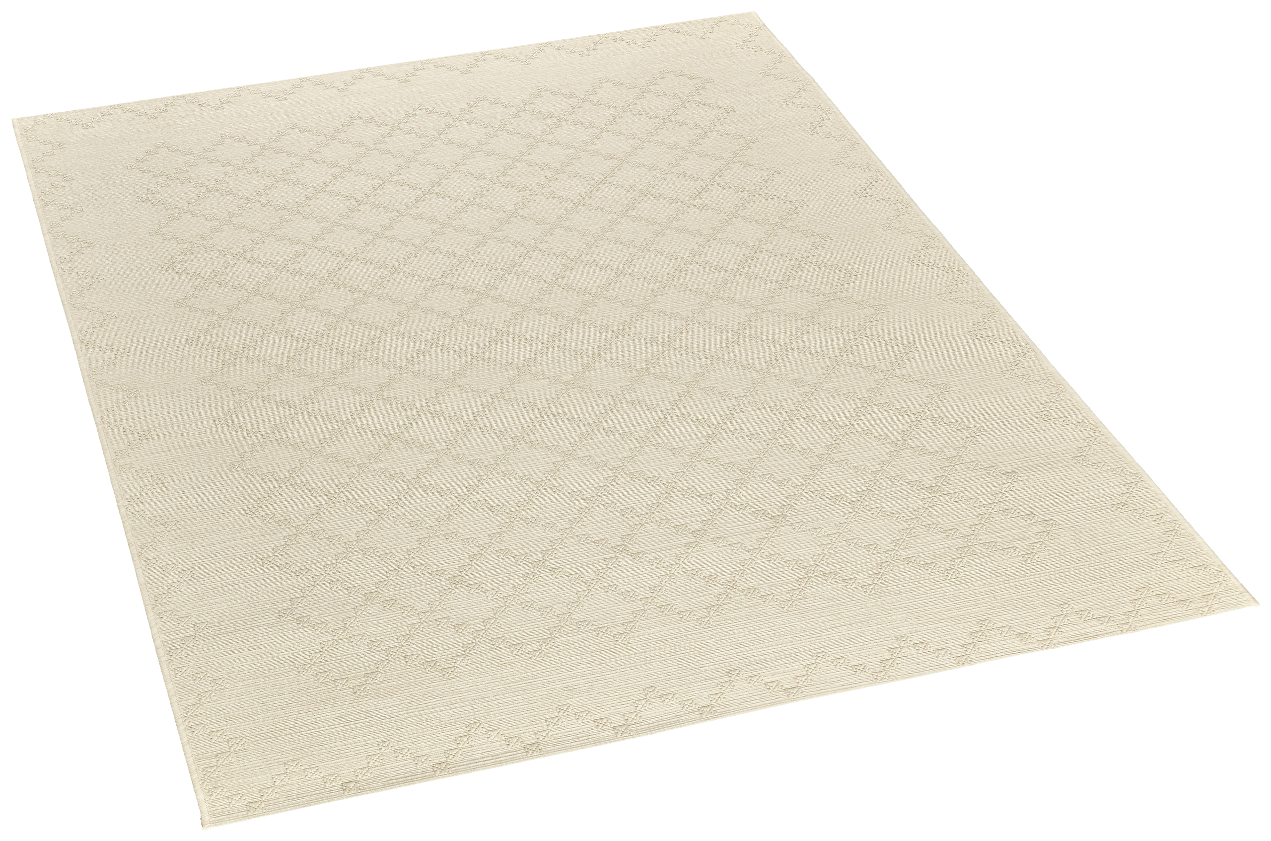 Flachwebteppich Jersey Home creme B/L: ca. 160x230 cm