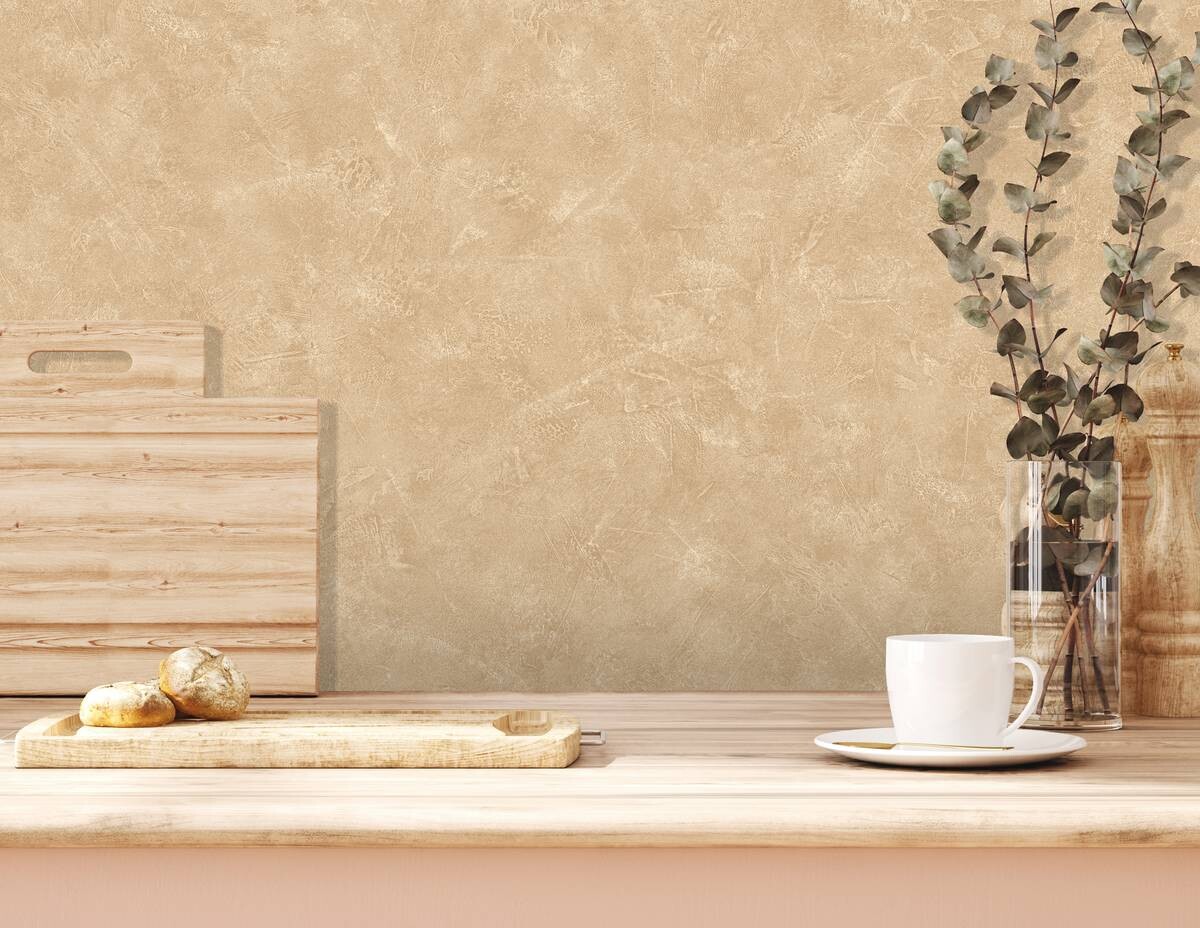 UGEPA Vinyltapete Struktur sandbeige B/L: ca. 53x1005 cm