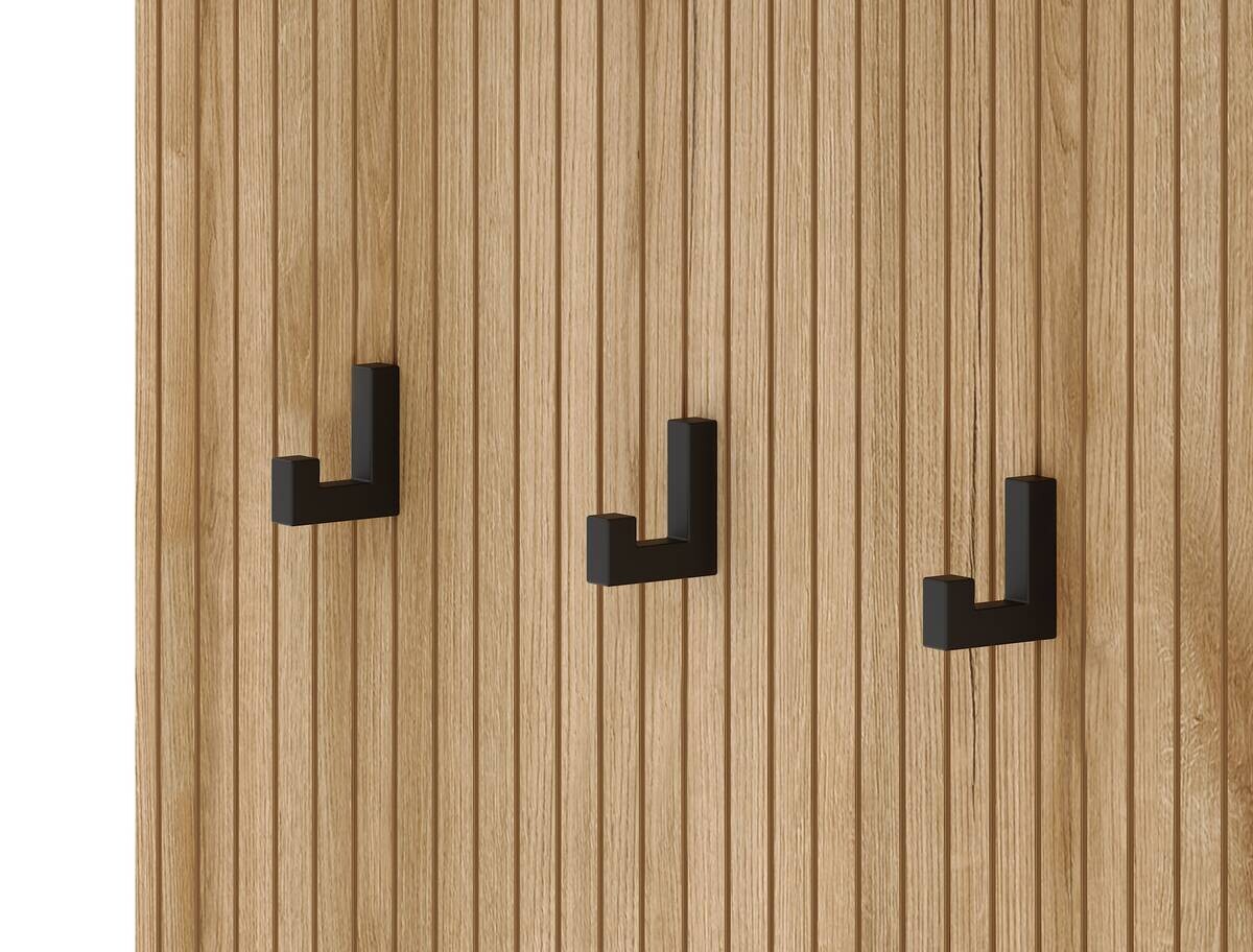 Garderobe NORDIC Eiche Evoke Oak Nachbildung weiß B/H/T: ca. 100x204x40 cm