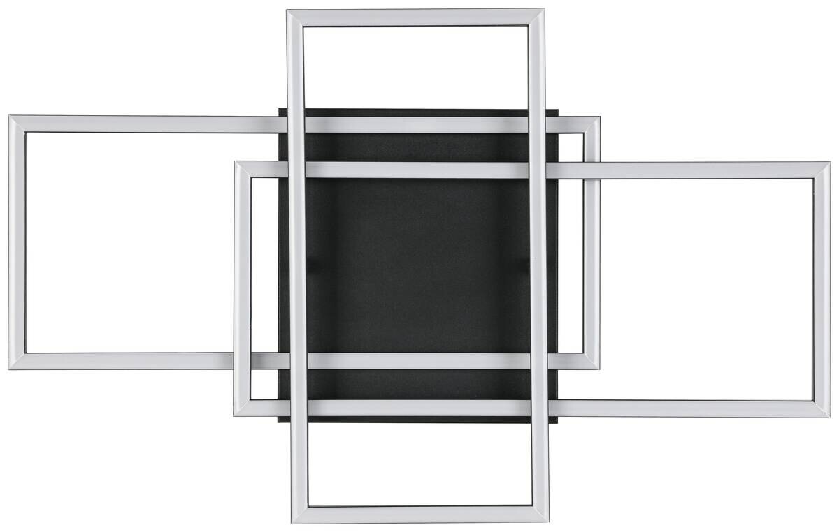 Nolo LED-Deckenleuchte Twin schwarz Metall B/H/L: ca. 36x9,1x58 cm