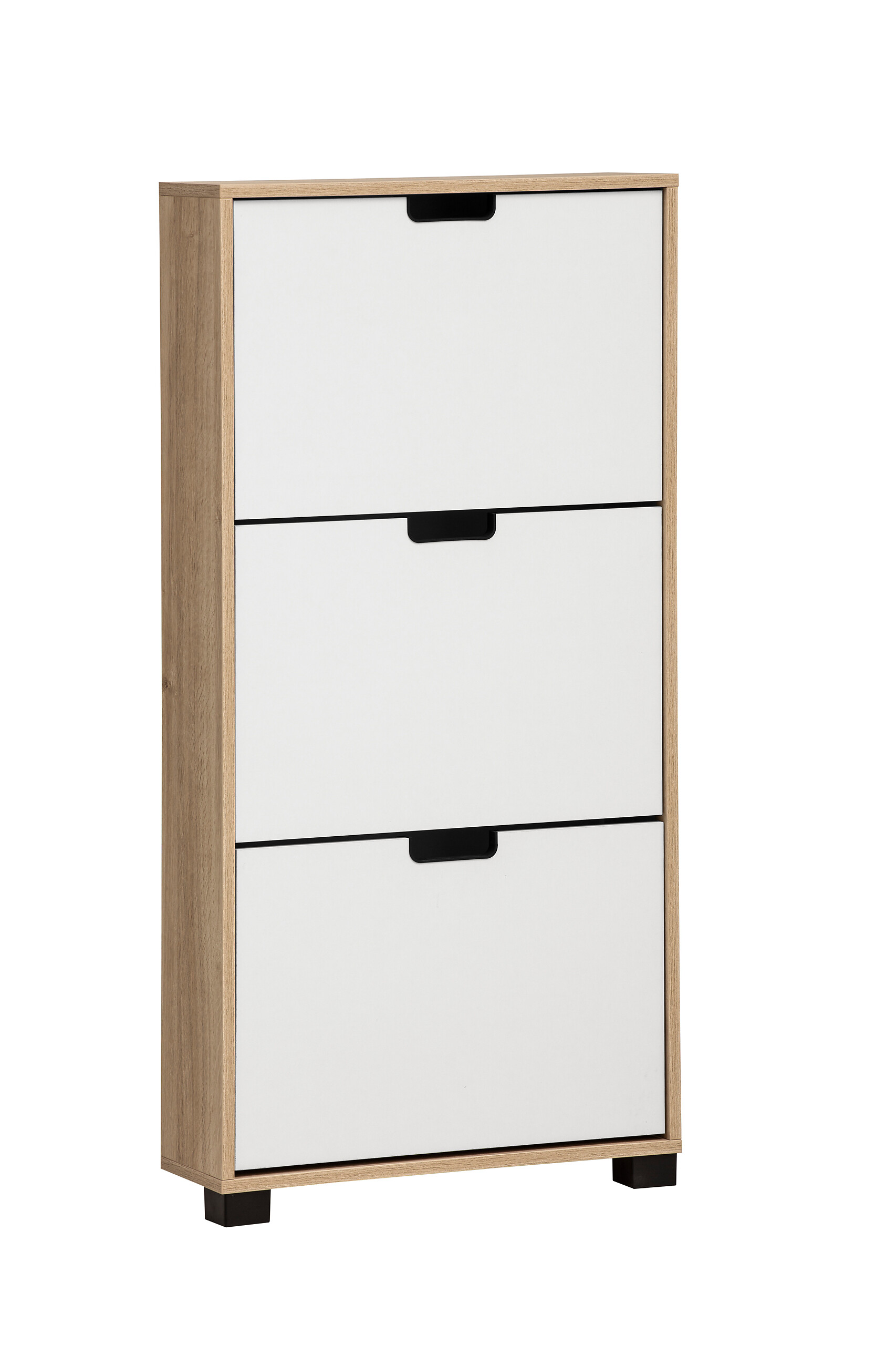 Schuhkipper Emmik weiß matt Eiche Eiche weiß Nachbildung B/H/T: ca. 59,8x124x19,55 cm Schuhkipper Emmik weiß matt Eiche Eiche weiß Nachbildung B/H/T: ca. 59,8x124x19,55 cm