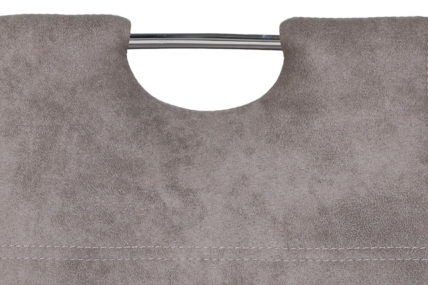 Stuhl Susi 4er Set grau Vintage Microfaser B/H/T: ca. 44x98x61 cm