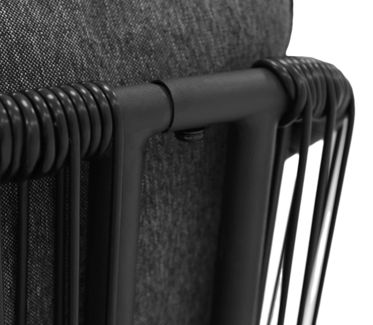 POCOline Gartensitzgruppe schwarz Stahl