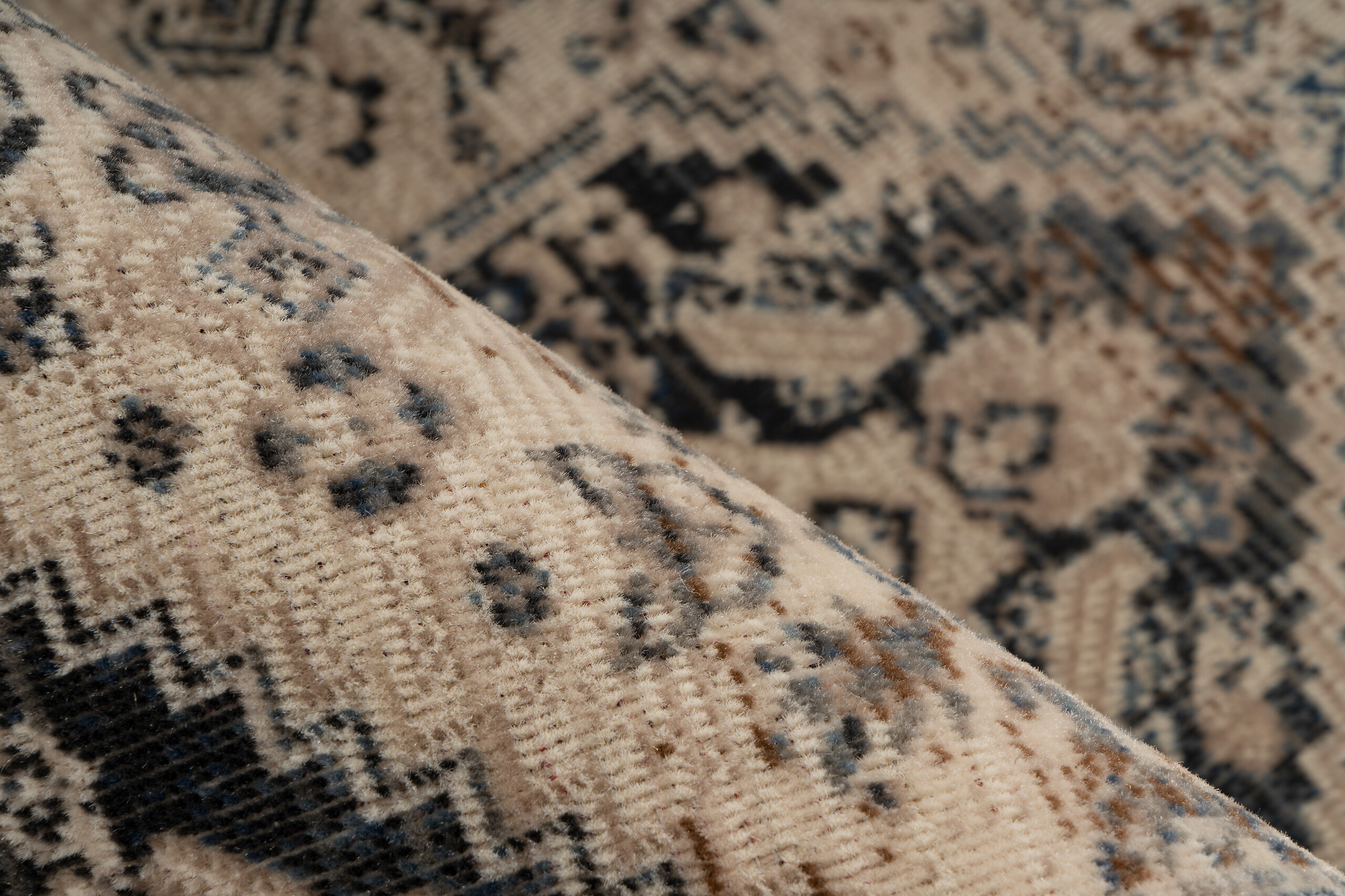 Kayoom Kurzflorteppich Charin 425 blau B/H/L: ca. 160x0,35x230 cm