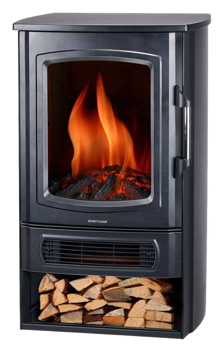 alpina Elektrokamin schwarz Metall ca. 2000 W