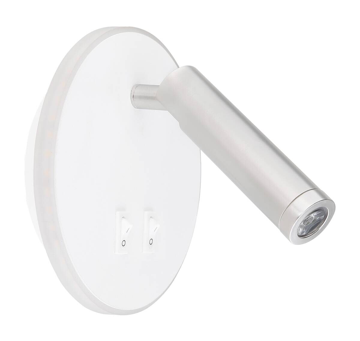 GLOBO LED-Wandleuchte MANY 78405W weiß nickel Opal Metall Kunststoff L/D: ca. 15x14,6 cm 1 Brennstellen