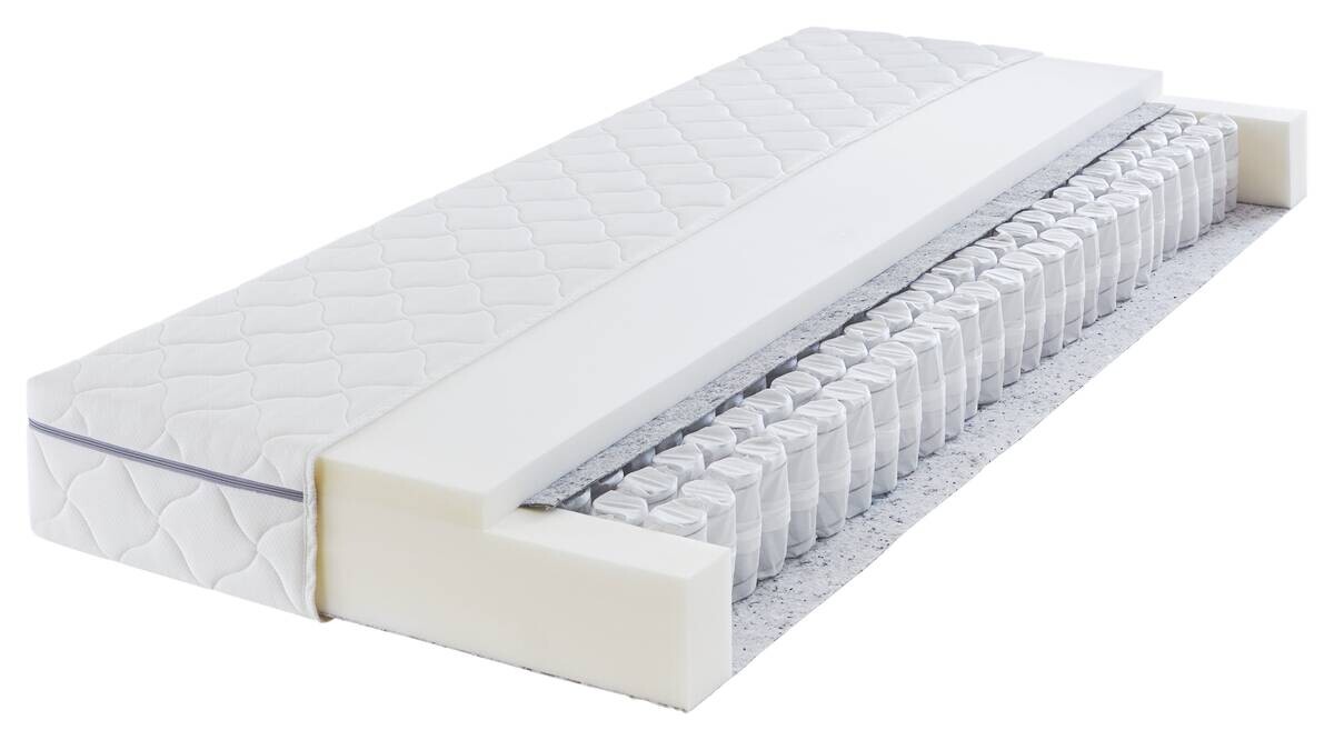 Taschenfederkernmatratze Tomba weiß Liegefläche B/L: ca. 90x200 cm
