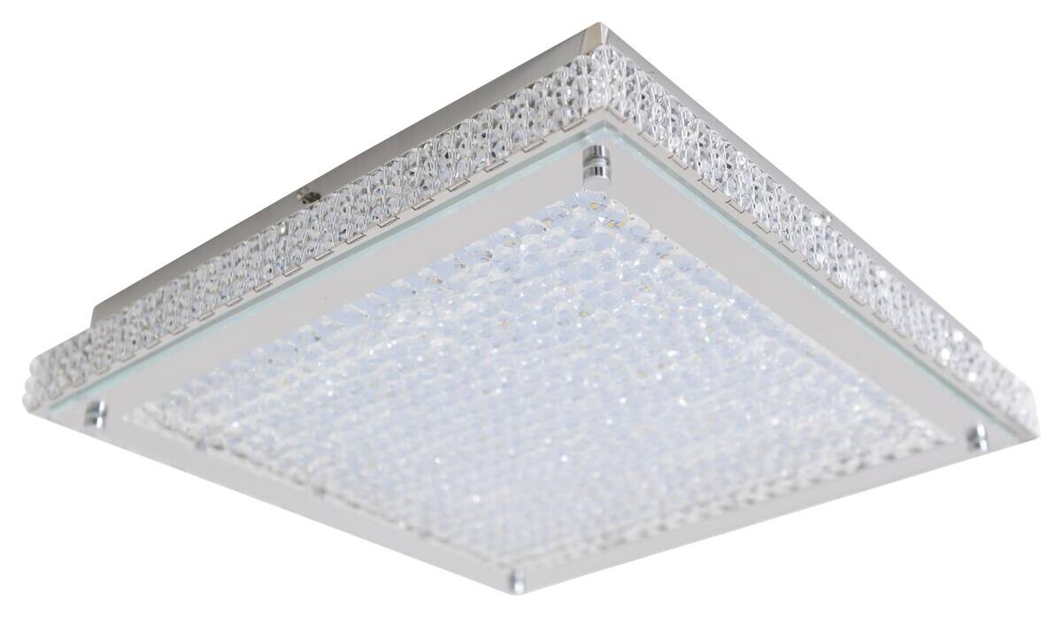 Näve Leuchten Deckenleuchte 1200931 transparent Metall Kunststoff B/H/T: ca. 39x7,2x39 cm null 1 Brennstellen