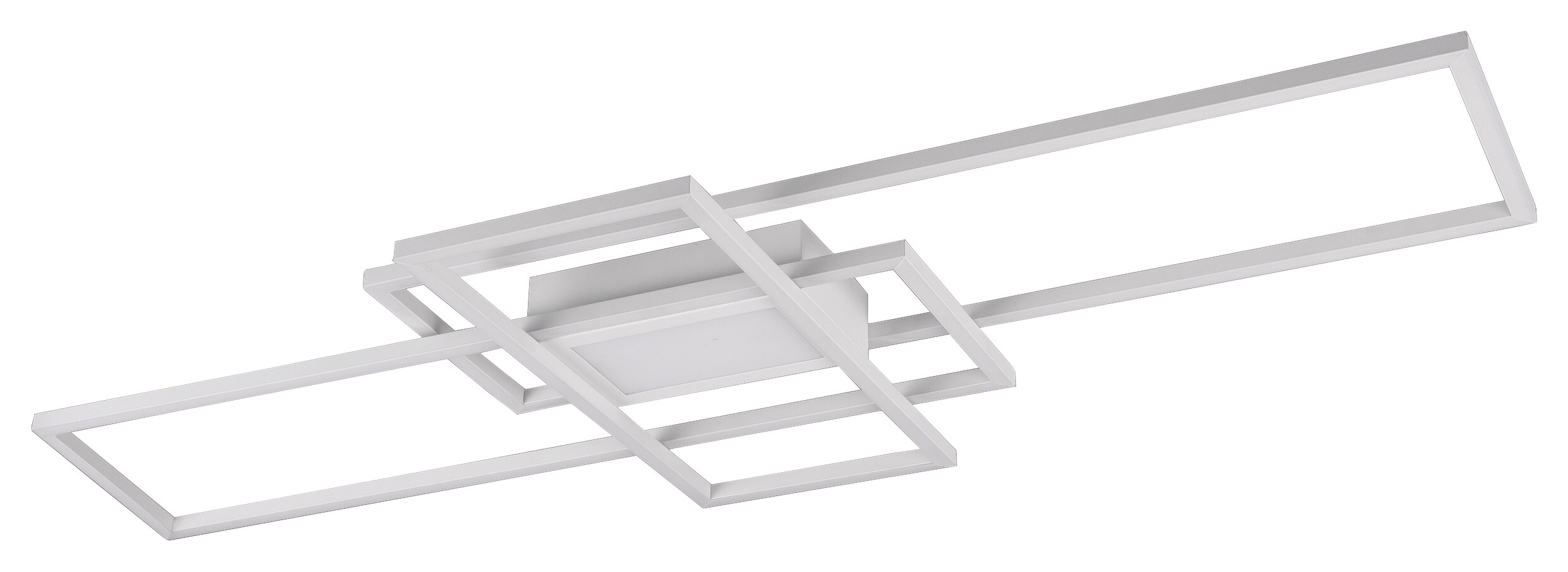 TRIO Deckenleuchte Irvine weiß Metall B/H/L: ca. 42x6x105 cm