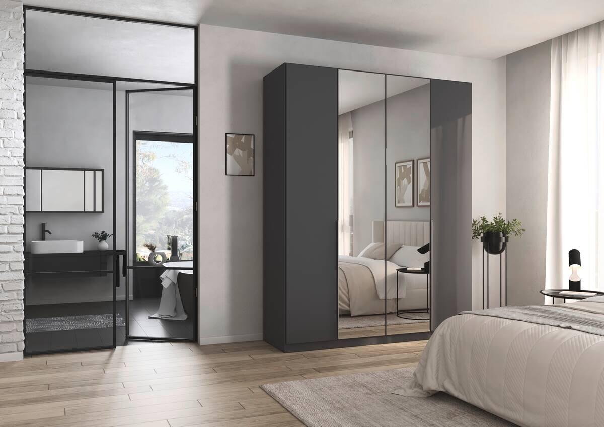 Kleiderschrank Alabama grau B/H/T: ca. 181x229x54 cm Kleiderschrank Alabama grau B/H/T: ca. 181x229x54 cm