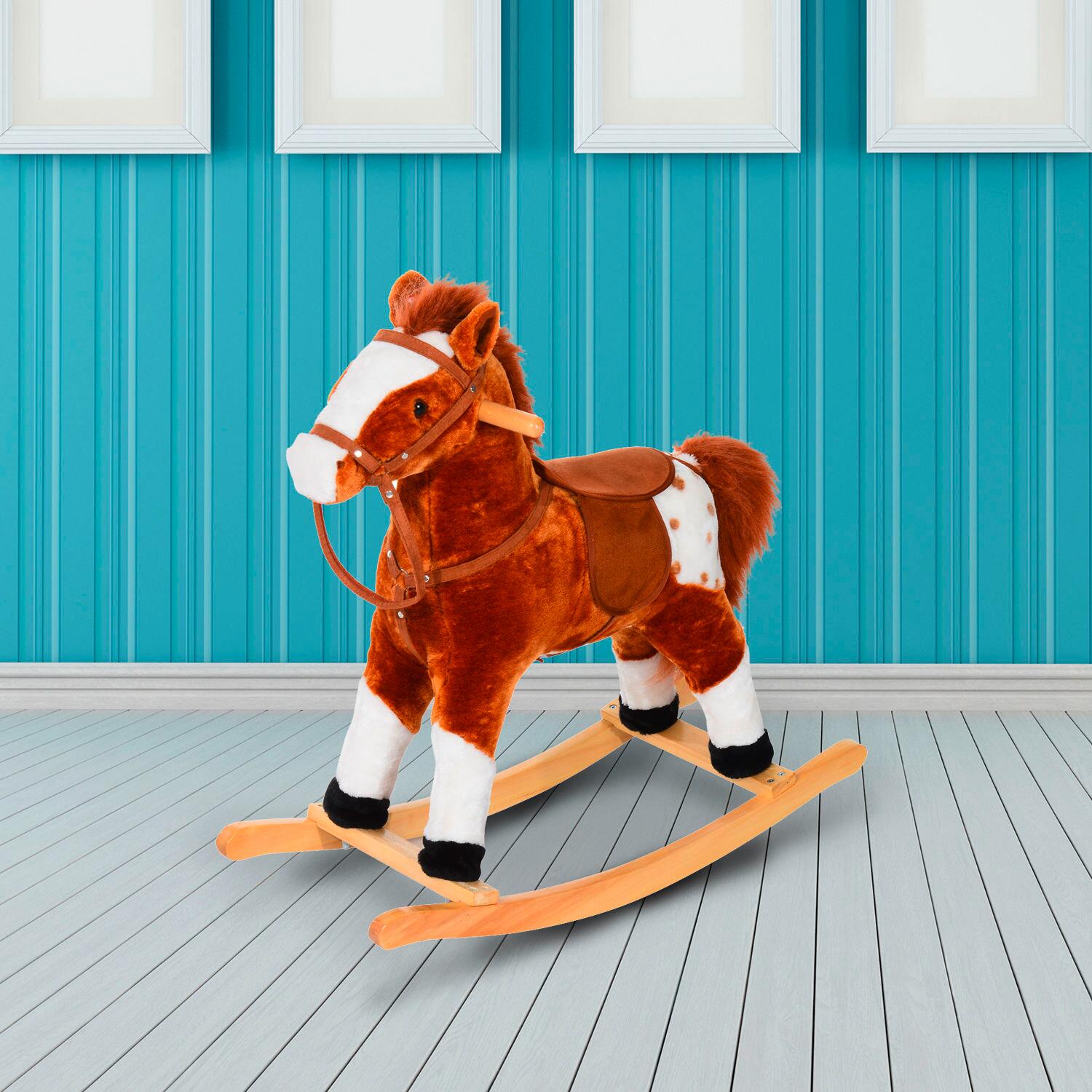 HOMCOM Kinder-Schaukelperd B/H/L: ca. 28x65x74 cm