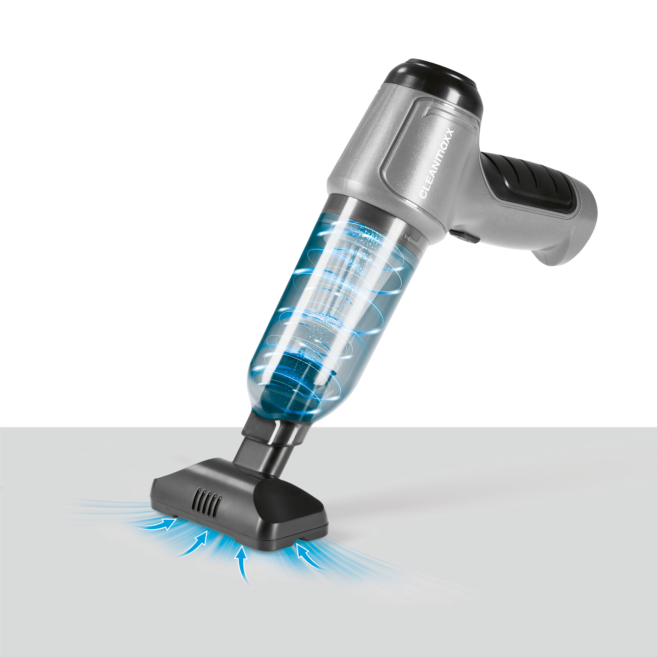 CLEANmaxx Akku-Handstaubsauger anthrazit schwarz B/H/L: ca. 17x7x23,5 cm