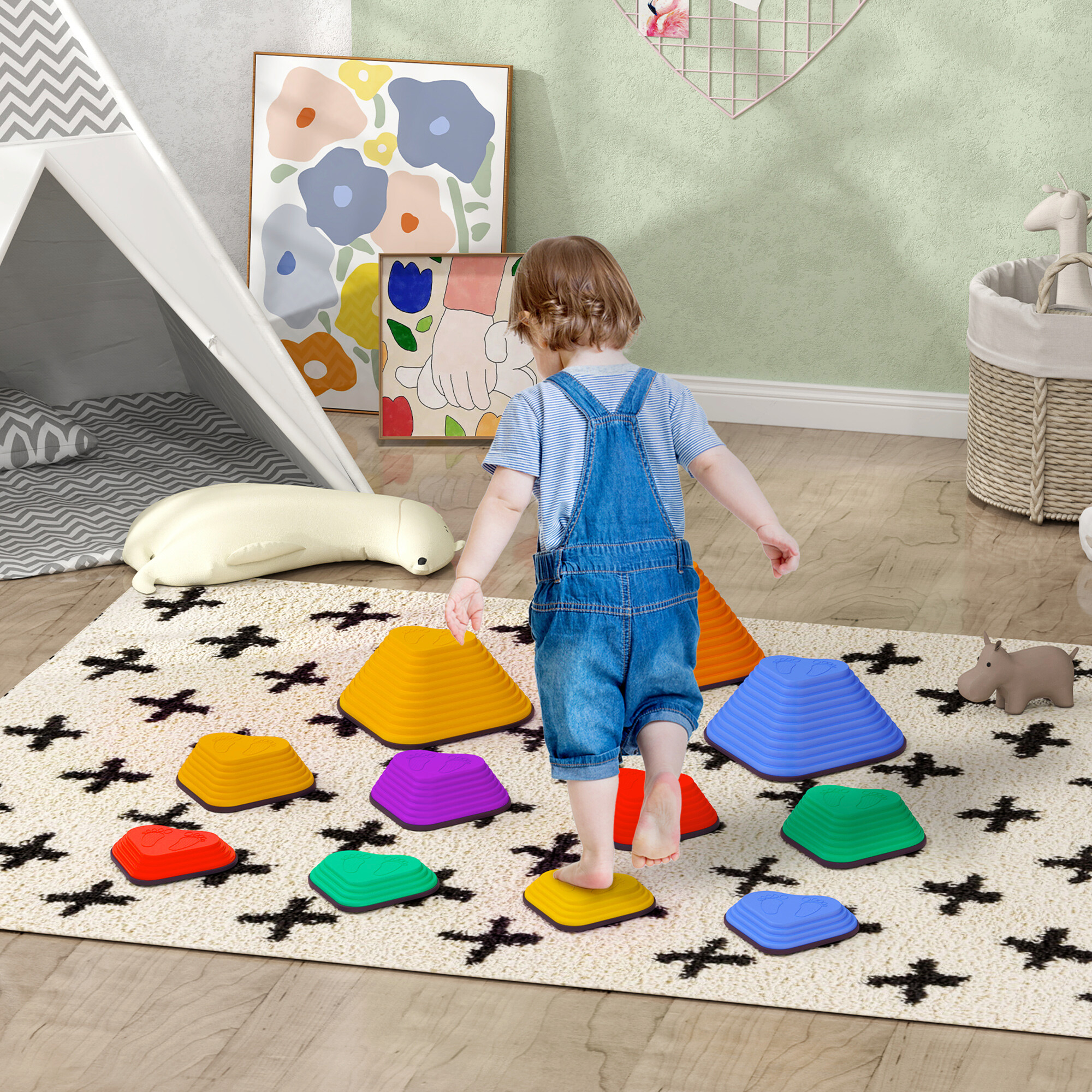 AIYAPLAY Flusssteine B/H/L: ca. 39x20x42 cm