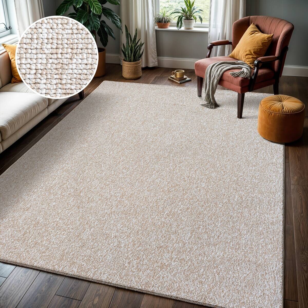 Sanat Teppich LORA PLUS beige B/L: ca. 60x110 cm