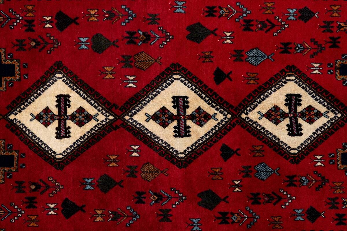 PersaTepp Teppich Afshar rot B/H/L: ca. 163x1x234 cm