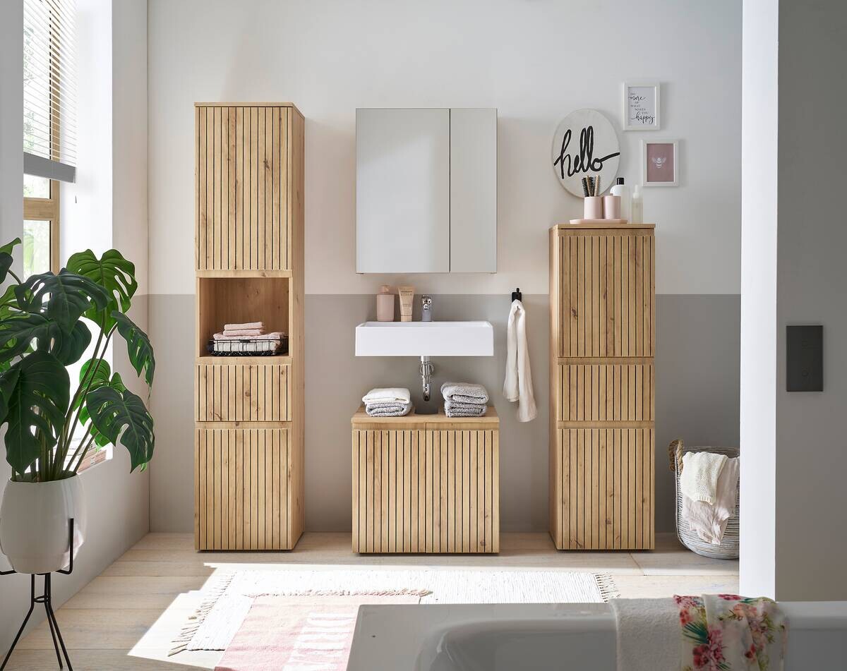 Hochschrank Austin Artisan Oak Nachbildung B/H/T: ca. 40x136x31 cm Hochschrank Austin Artisan Oak Nachbildung B/H/T: ca. 40x136x31 cm