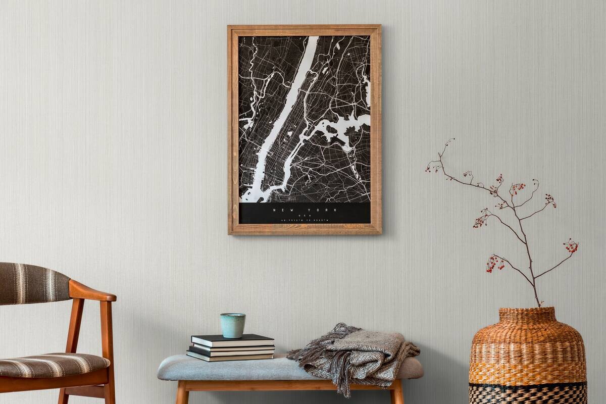 A.S.Creation Vliestapete weiß grau gold B/H/D: ca. 53x1005x8,2 cm