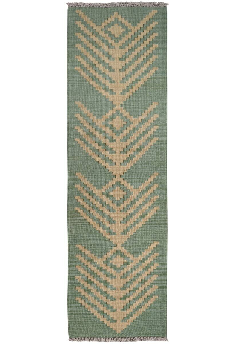 PersaTepp Teppich Kelim Gashgai grün B/H/L: ca. 57x1x190 cm