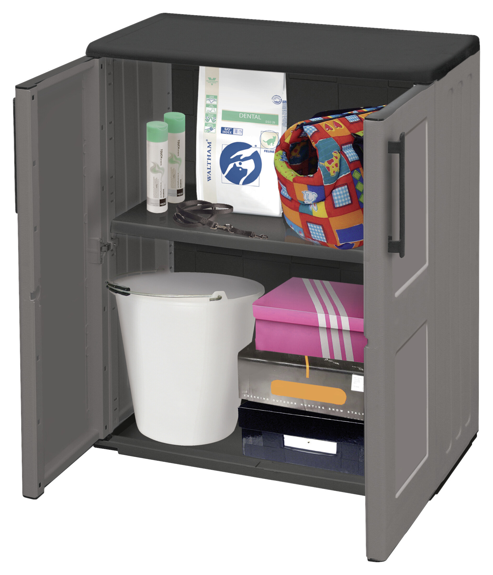 ArtPlast Kunststoffschrank Free niedrig grau Kunststoff B/H/T: ca. 68x84x37 cm ArtPlast Kunststoffschrank Free niedrig grau Kunststoff B/H/T: ca. 68x84x37 cm