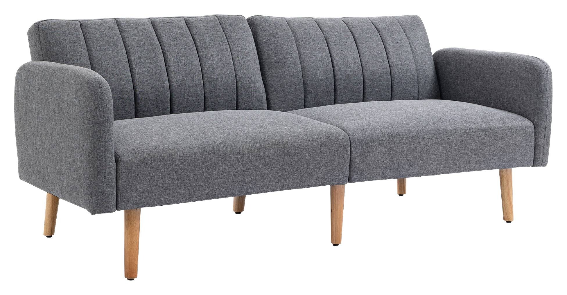 HOMCOM Schlafsofa 839-214GY grau B/H/T: ca. 173x73x75 cm