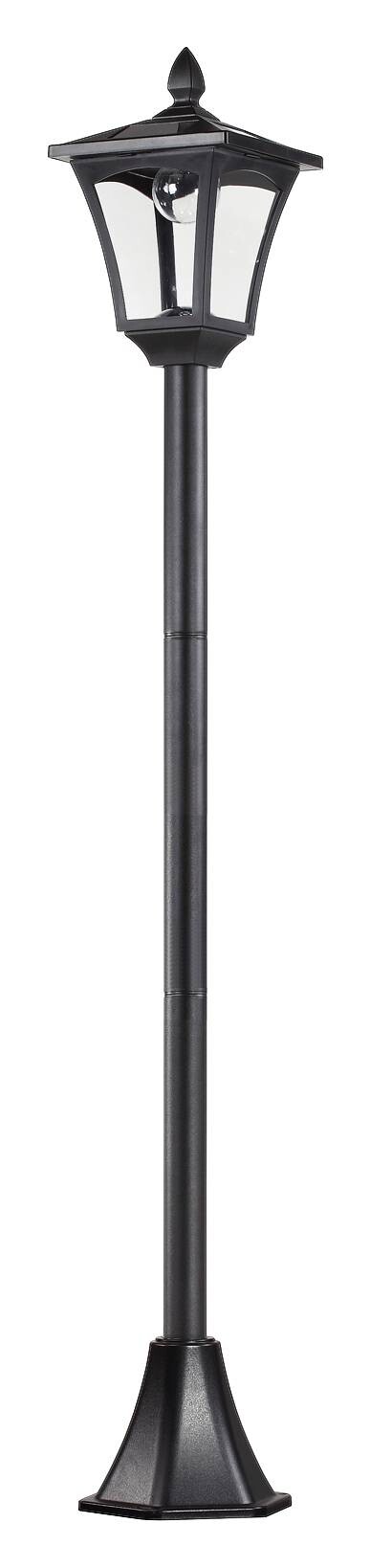 Gartenlaterne schwarz Edelstahl Kunststoff B/H/L: ca. 18x160x18 cm