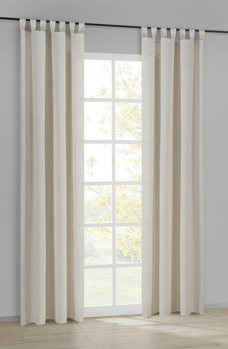 POCOline Kombivorhang Nature natur B/L: ca. 135x235 cm