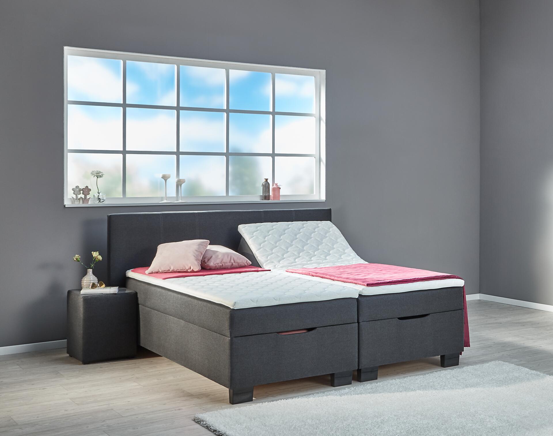 Boxbett Trevi anthrazit Liegefläche B/L: ca. 180x200 cm