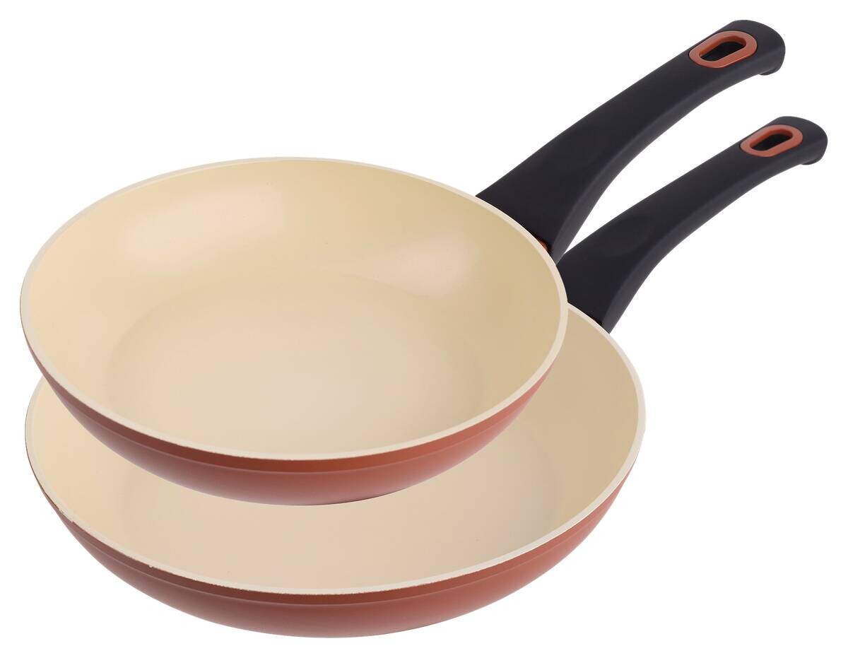 SAN IGNACIO Pfannenset SAFARI rot Aluminium 2 tlg.