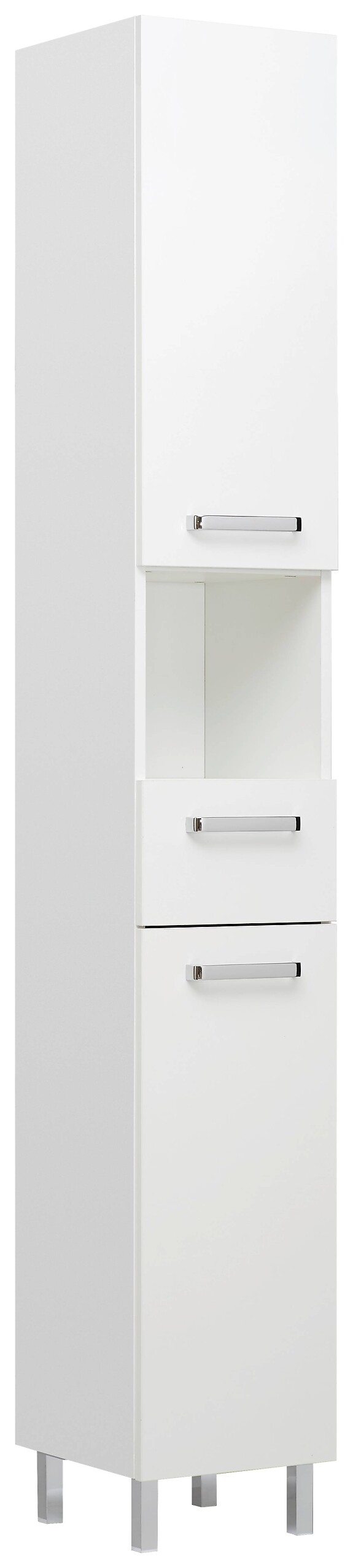 Hochschrank Quickset 312 weiß glanz B/H/T: ca. 30x195,5x33 cm