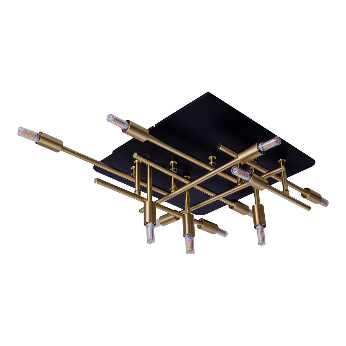 Näve Leuchten Deckenleuchte 1392845 messing Metall B/H/T: ca. 48x15x51 cm G9 11 Brennstellen