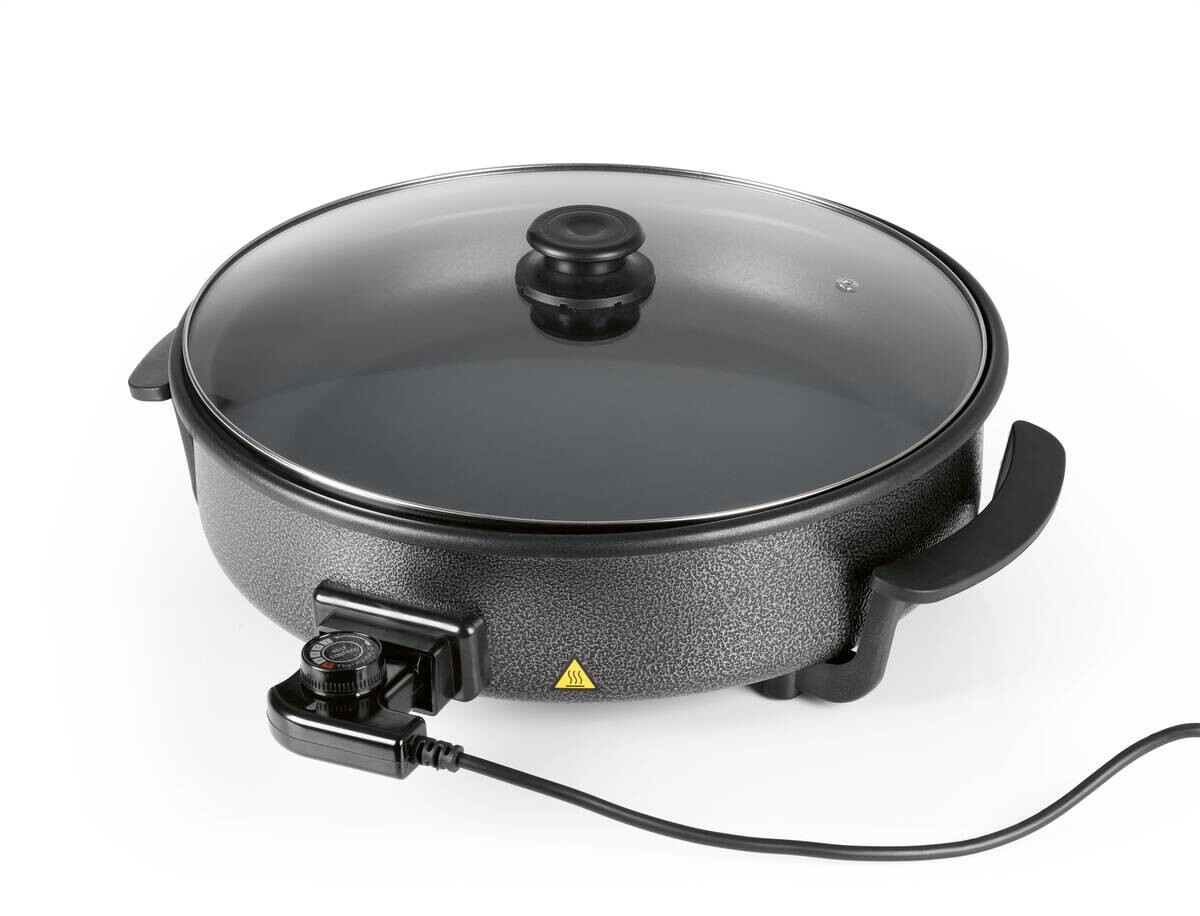 GOURMETmaxx Elektrische Party-Pfanne schwarz Edelstahl B/H/L: ca. 45x17,5x41 cm