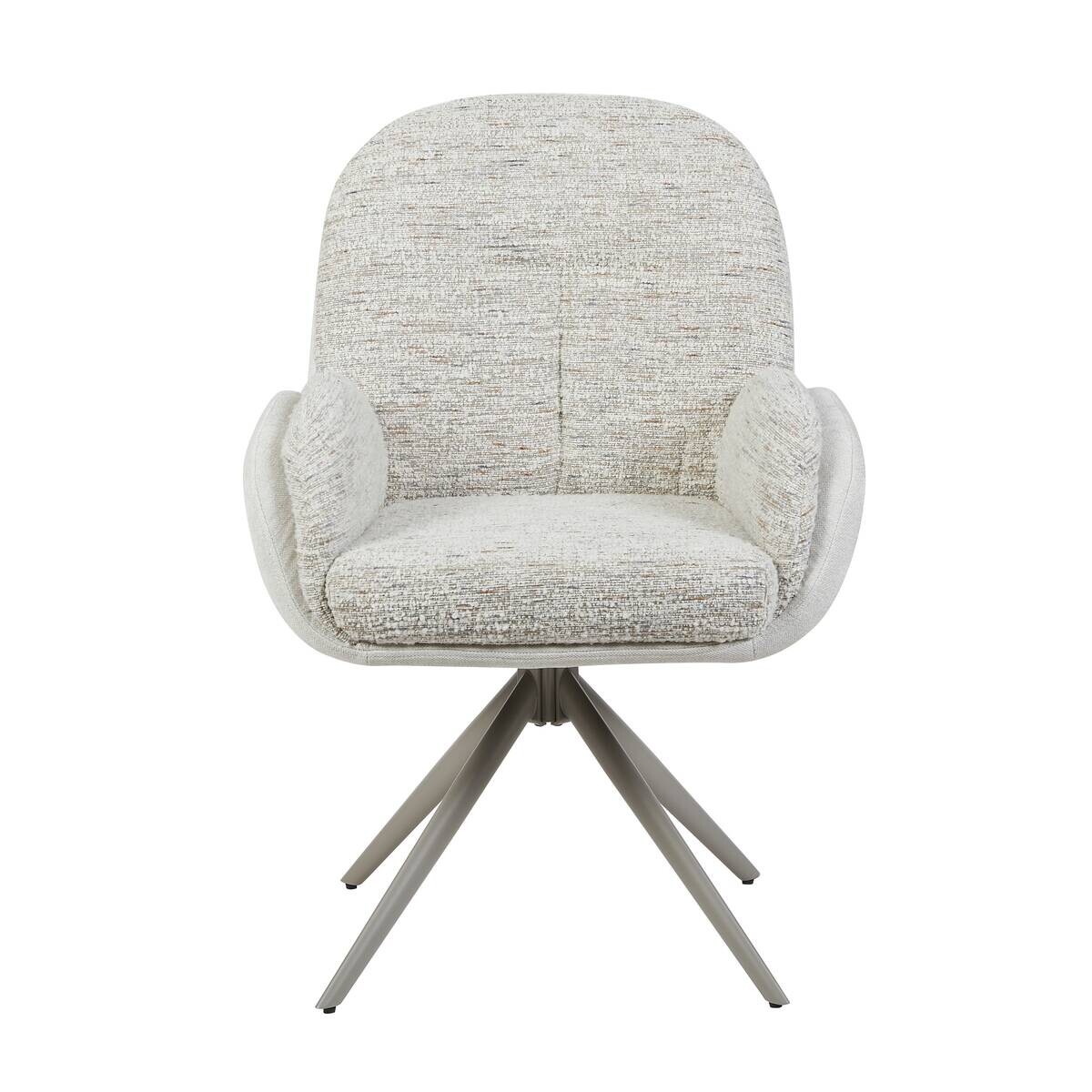 Armlehnstuhl Davina grau Microfaser B/H/T: ca. 64x92,5x48 cm