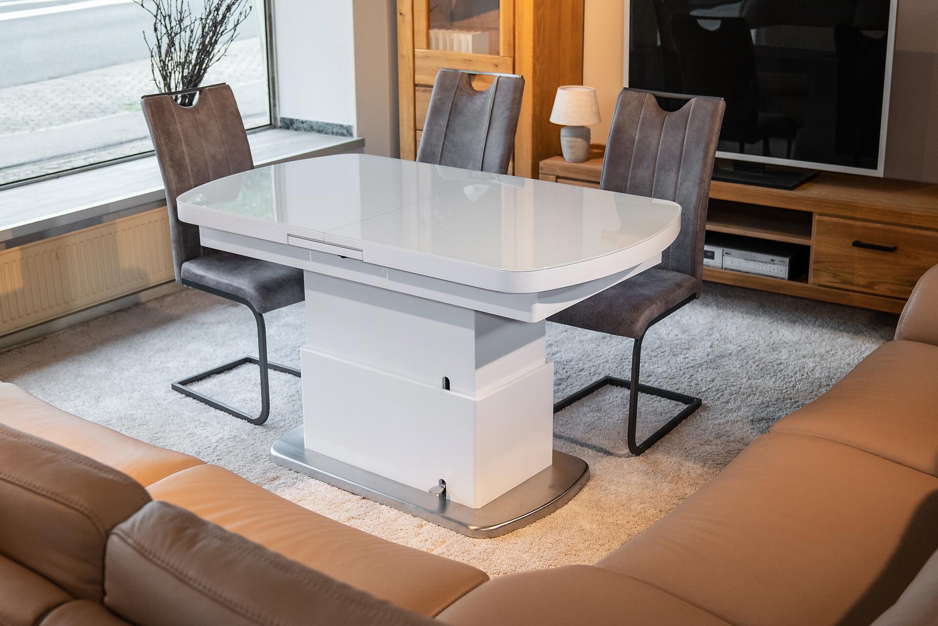 Couchtisch Levi weiß MDF B/H/T: ca. 135x50x75 cm