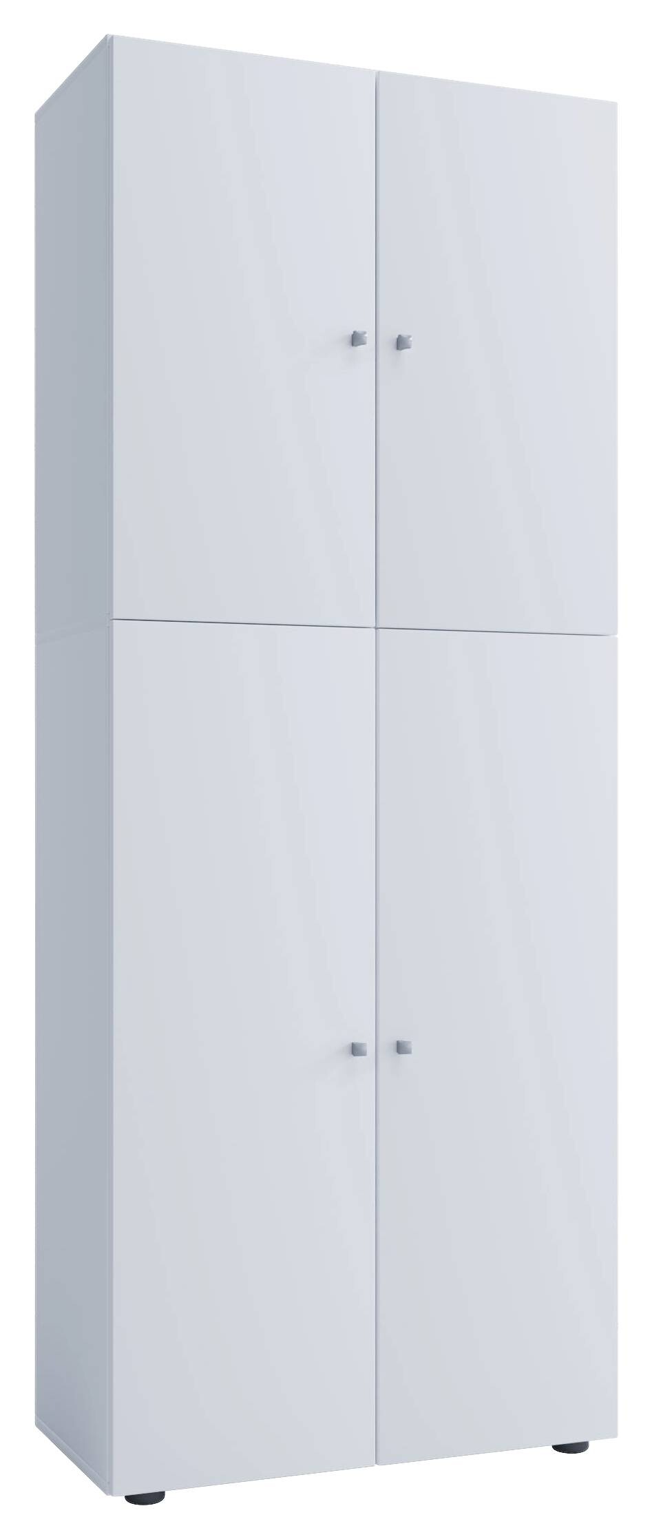 Kleiderschrank Lona weiß B/H/T: ca. 70x182x39 cm