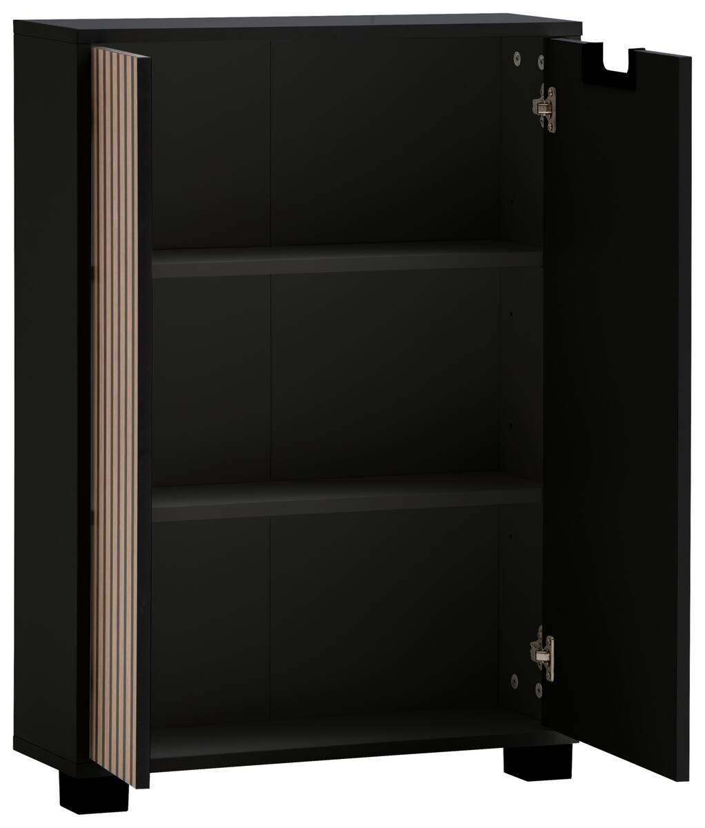 Unterschrank Ryker schwarz matt B/H/T: ca. 59,8x85,2x19,55 cm