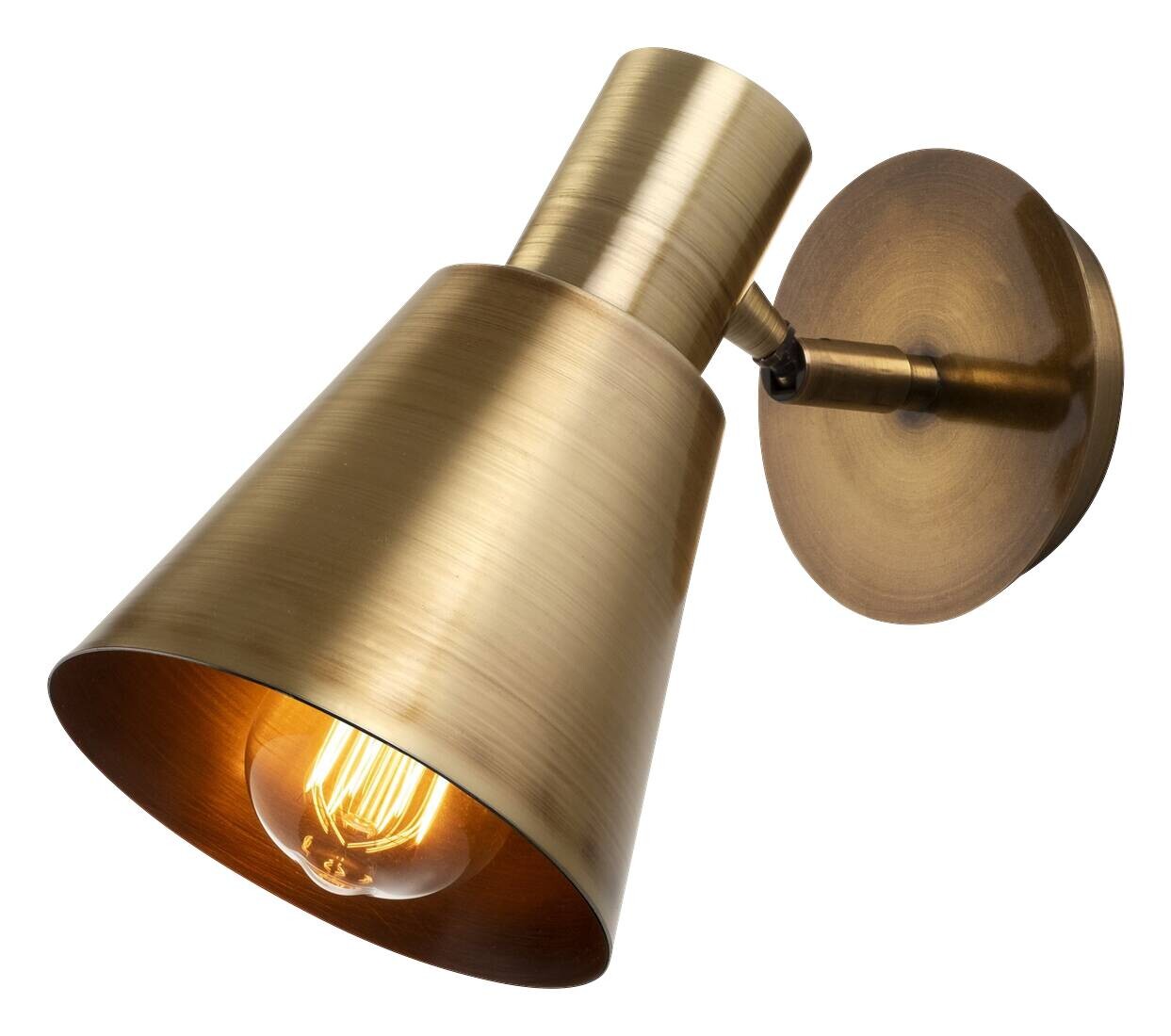 Opviq Wandleuchte Kem bronze Metall B/H/T/L/D: ca. 14x22x14x25x14 cm E27 1 Brennstellen