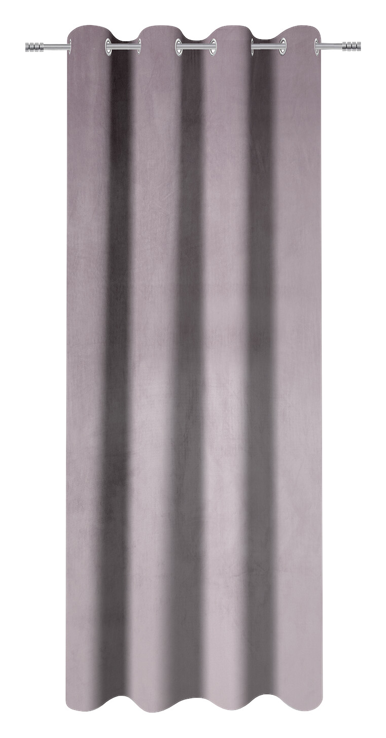 Ösenvorhang Samt mauve B/L: ca. 135x245 cm
