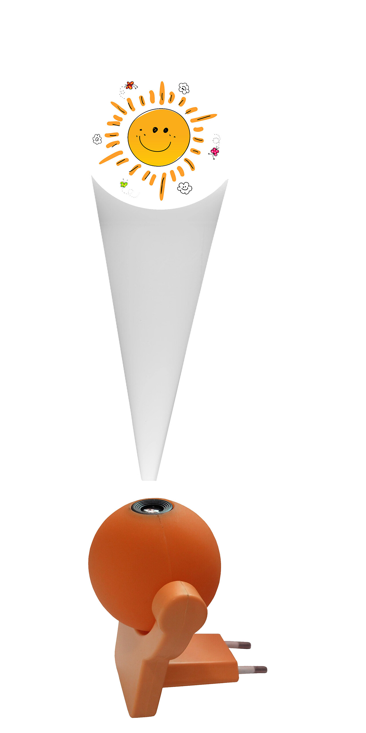 Niermann Stecker-Nachtlicht Sunny orange