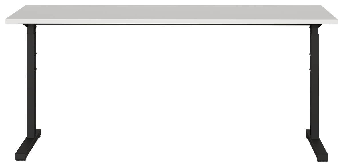 Schreibtisch 4252-581 Lichtgrau schwarz B/H/T: ca. 160x80x80 cm