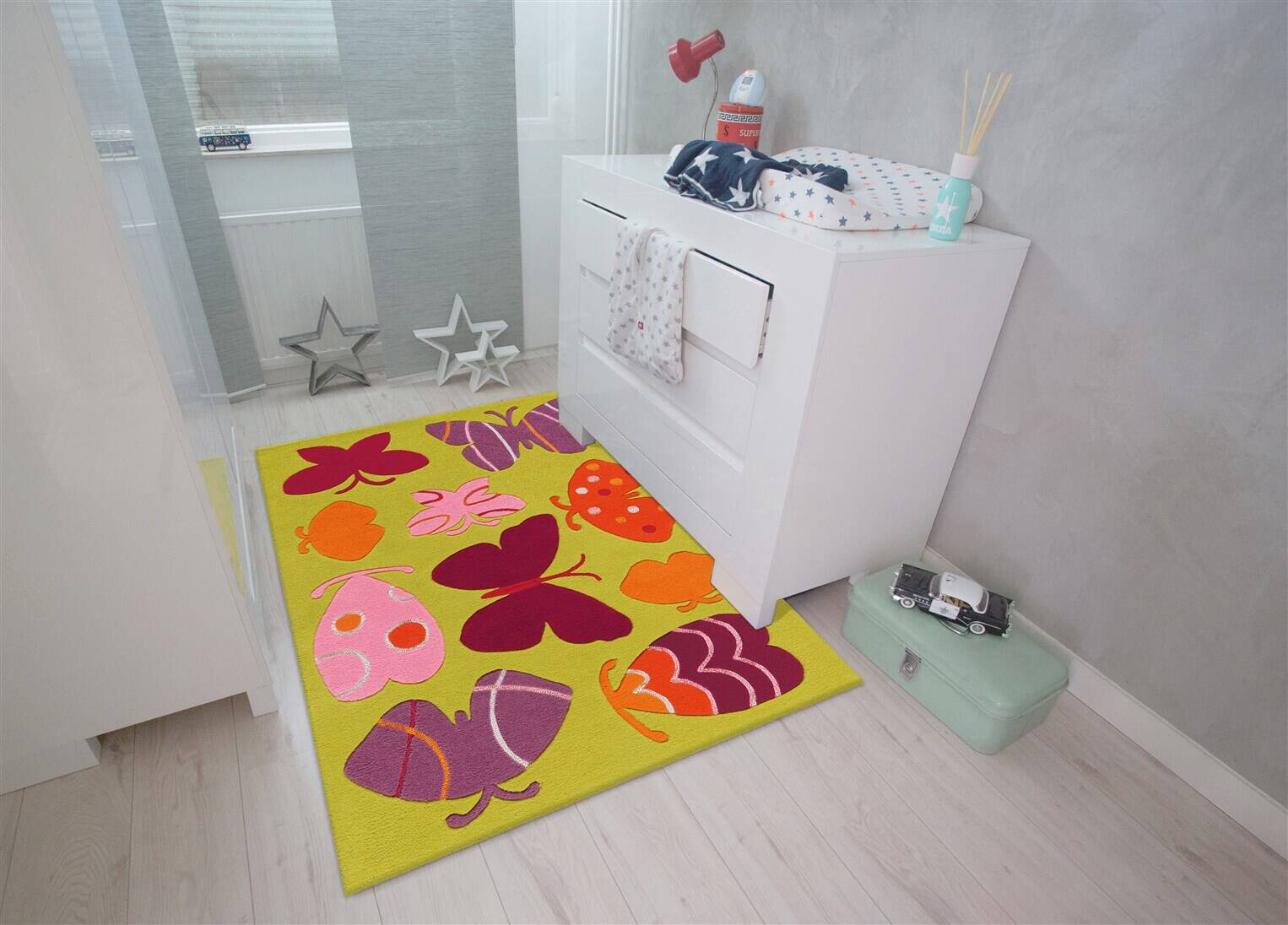 Arte Espina Kurzflorteppich Spirit Glowy 3140 mehrfarbig B/L: ca. 110x160 cm