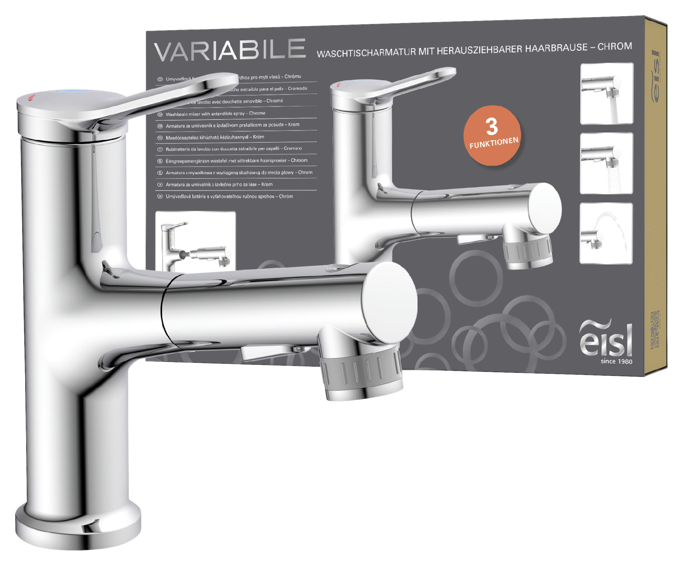 Waschtisch-Armatur VARIABILE Variabile Chrom