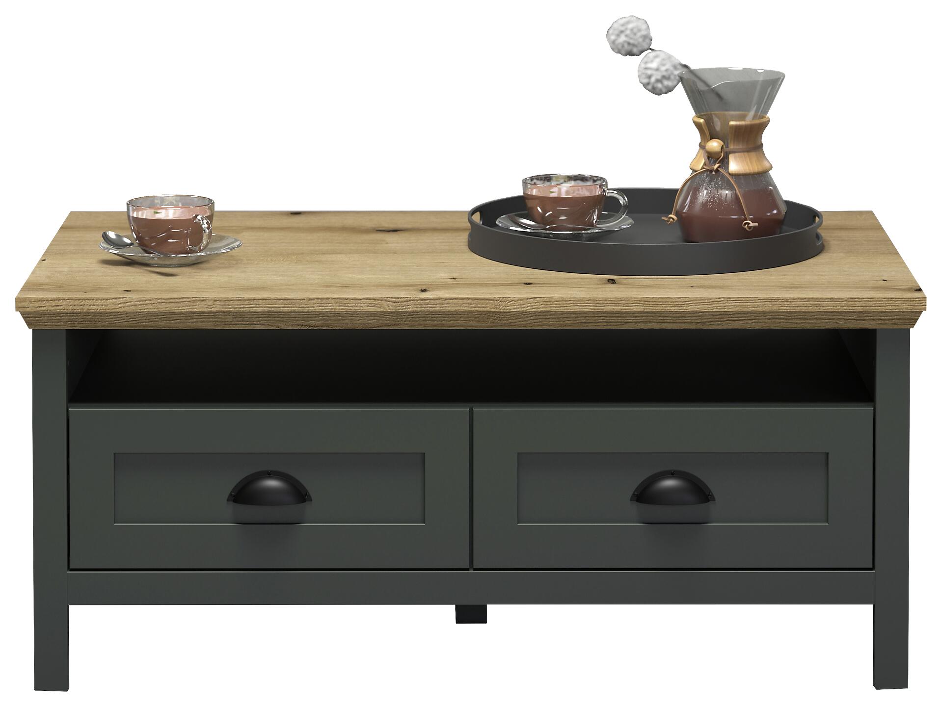 Couchtisch Stanton tannengrün Eiche Evoke Coast Nachbildung B/H/T: ca. 101x45x60 cm