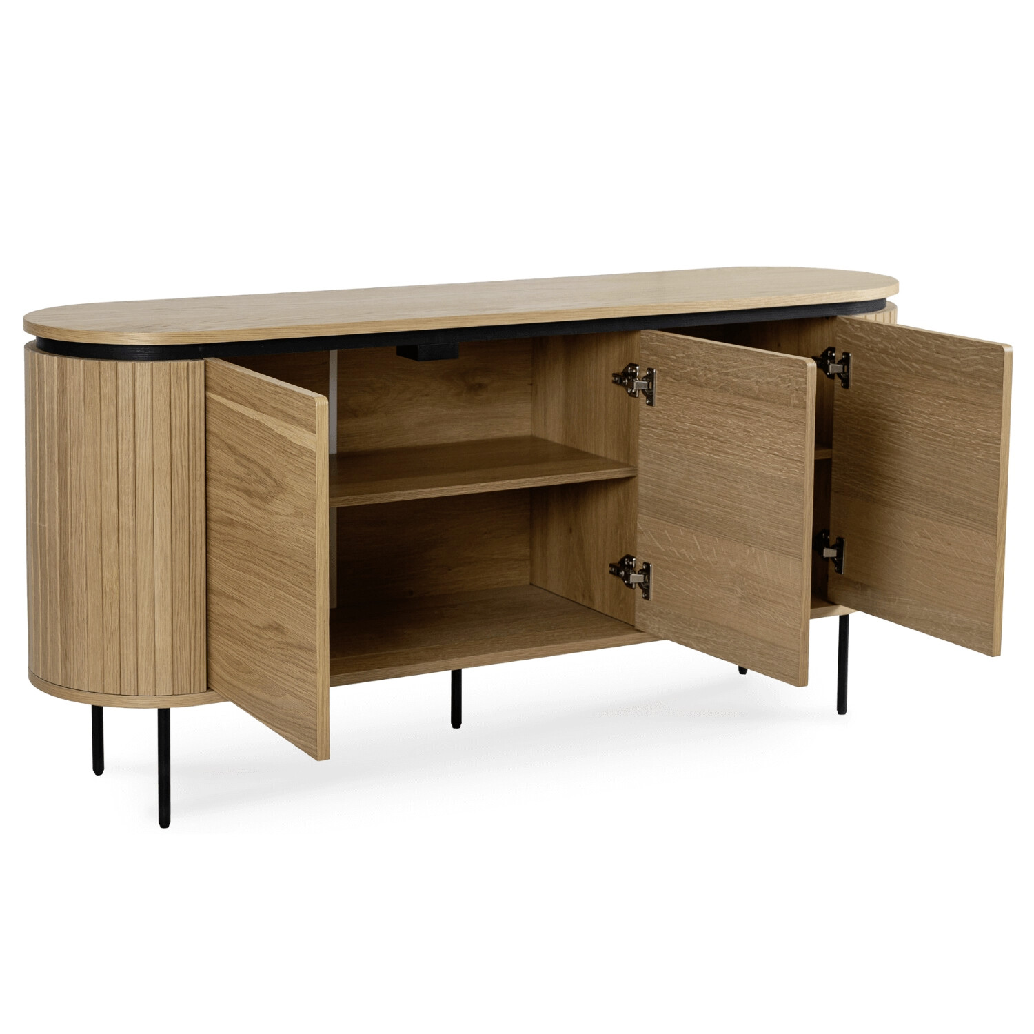 Kommode ALBERI Eiche Sonoma Nachbildung B/H/T: ca. 160x76x40 cm