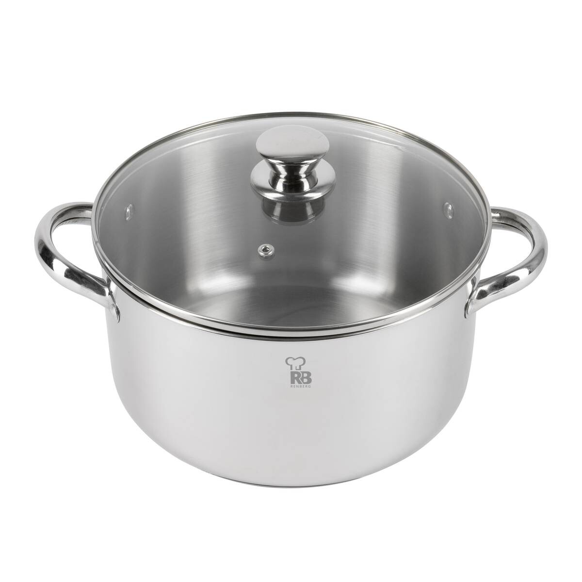 RENBERG Topfset Luca silber Edelstahl 18 tlg.