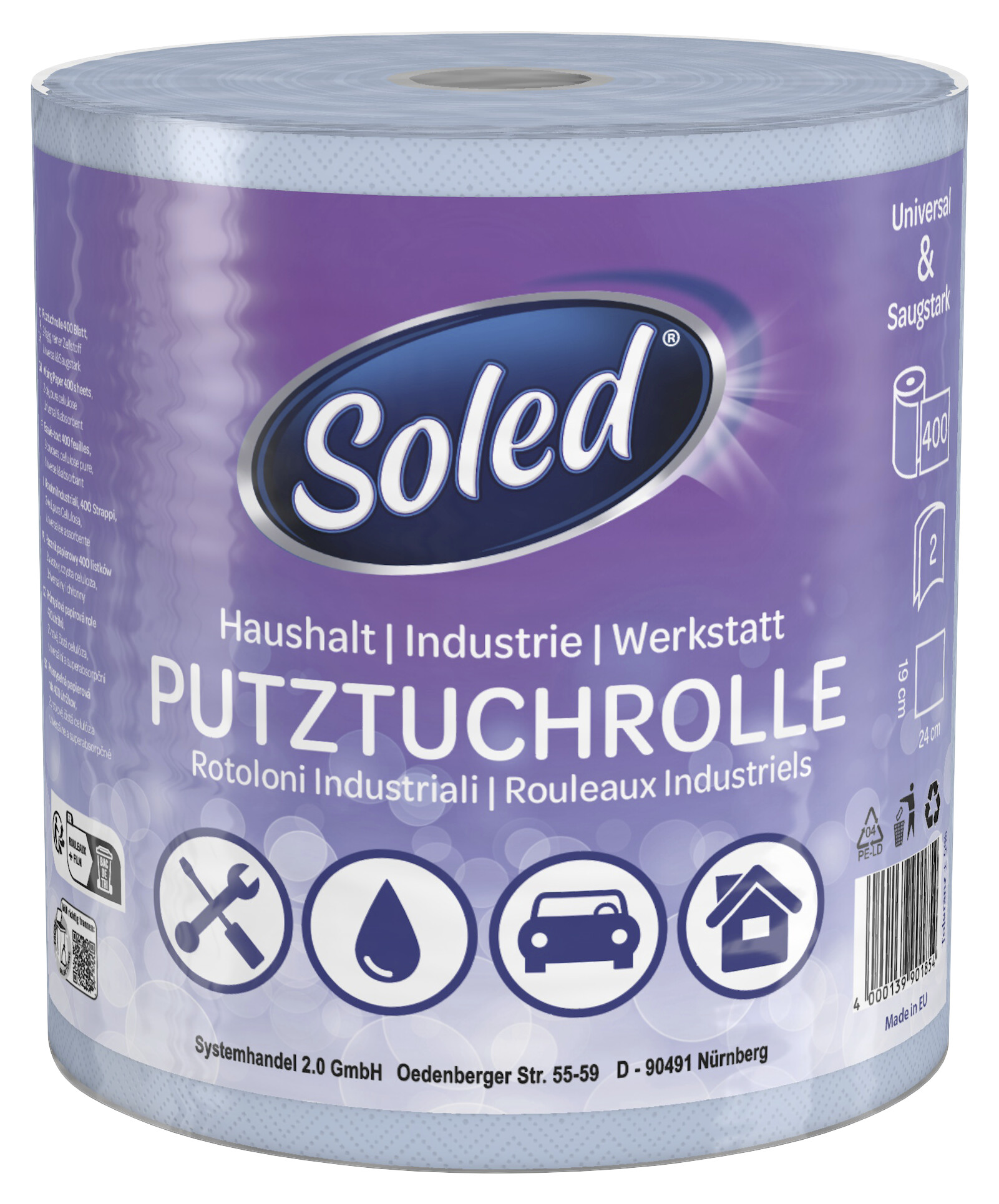Soled Putztuchrolle
