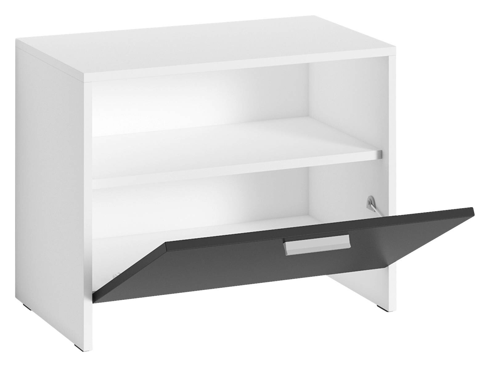 Sitzbank BEN weiß schwarz B/H/T: ca. 60x48x35 cm