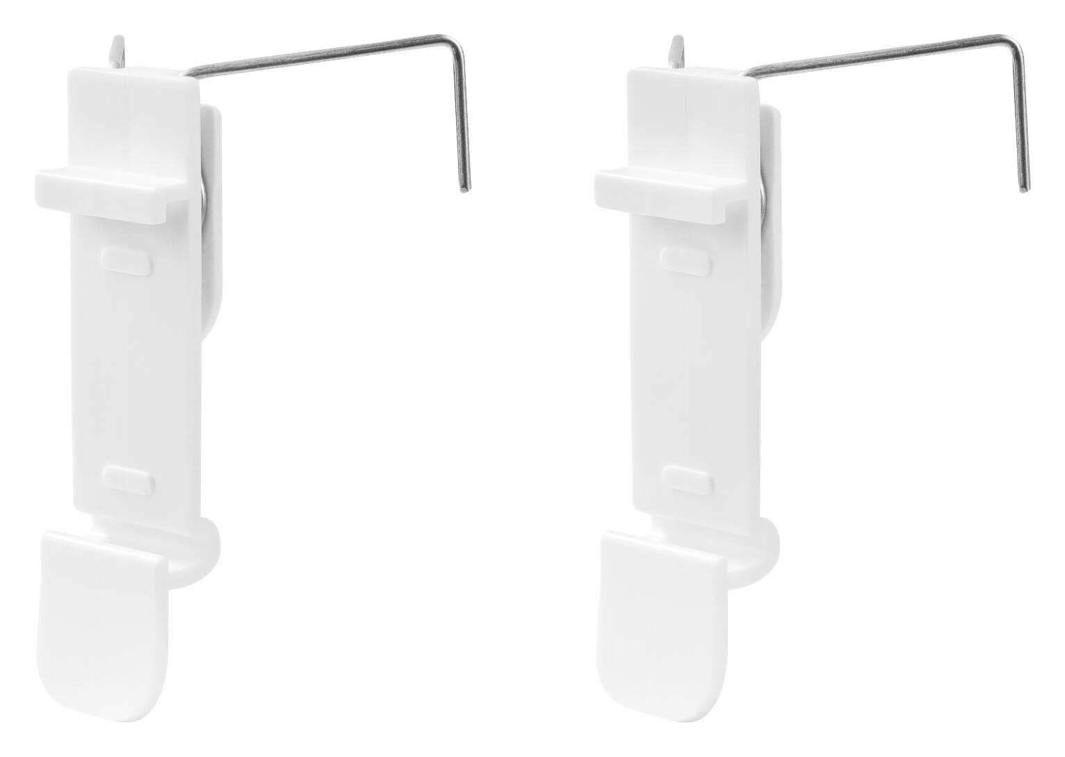 LICHTBLICK Klemmträger für Doppelrollos weiß 2 Packstücke