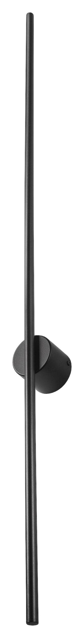 Lamkur LED-Wandleuchte Lana schwarz Metall H/L: ca. 120x7 cm 1 Brennstellen