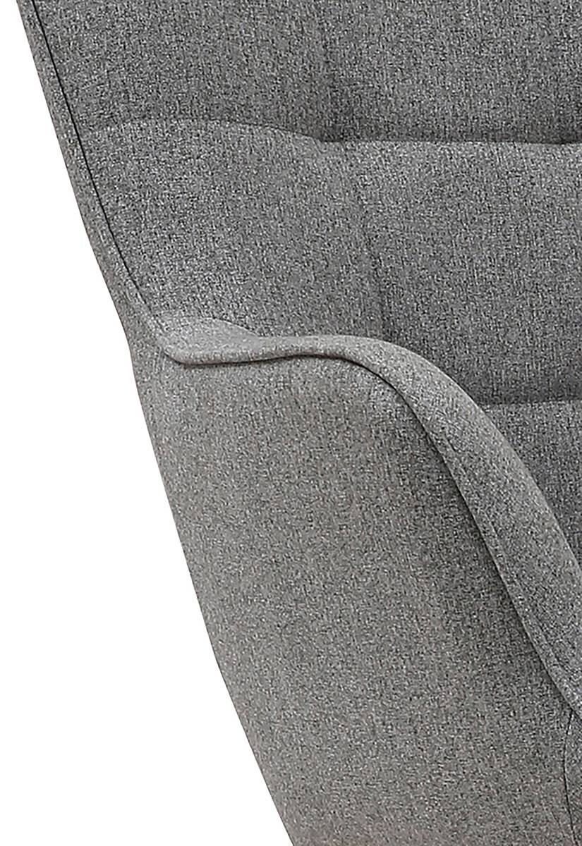 byLIVING Schaukelstuhl RICHIE grau schwarz natur Webstoff Metall Buche B/H/T: ca. 72x92x92 cm